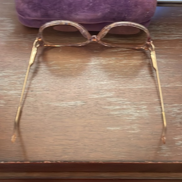 Gucci vintage GG2289 BT6 oversized rounded full rim pink tortoise gold metallic - Picture 14 of 16